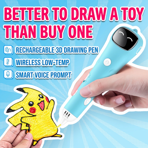 Stylo d'impression 3D éducatif pour enfants, jouet musical avec son, alimenté par piles, unisexe, sans fil, basse température, rechargeable, pour dessin DIY - Product Image 1