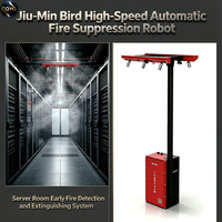 Robot d'extinction d'incendie automatique haute sensibilité et haute vitesse Jiu Min Bird, agent Novec 1230 pour salle serveur et centre de données de précision