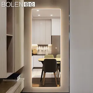 Specchio da toeletta a LED di lusso economico di grandi dimensioni specchio intelligente impermeabile a figura intera per il bagno