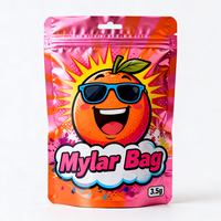 Pochette refermable en Mylar de 3,5 g avec impression numérique personnalisée, anti-odeur, pour bonbons et biscuits