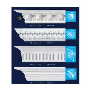 Yüksek kaliteli kapı pervazı dekor kalıplama iç dekorasyon esnek taç kalıplama korniş kalıplama duvar köşe