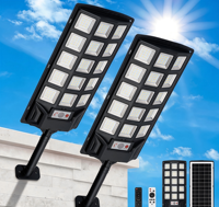 Nouvelle Lampe Murale Solaire LED Extérieure SMD 500W IP67 pour Usage Domestique, Éclairage de Route, Jardin, Cour, à Trois Faces, avec Détection de Mouvement Humain