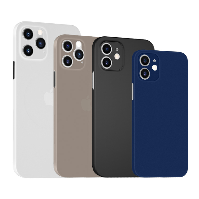 0.5mm Thickness Matte Cell Phone Thin Cases for iPhone for 12 Pro Max PP Slim Covers for iPhone 12 Pro Max Mini