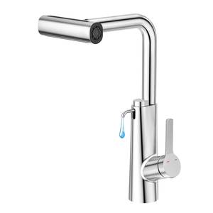 4 Water Function Modes Single Handle Single Hole Pull Out 2 in 1 Kitchen Faucet Mixer Tap with Combined Soap Dispenser - Product Image 1