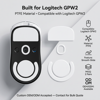 Patins de souris de remplacement en PTFE pour Logitech GPW2, accessoires de souris de jeu à glisse fluide