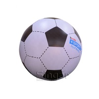 Grand ballon de football gonflable en PVC pour terrain de jeu, plage et événements sportifs
