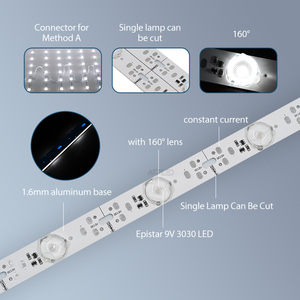 Barras de Luz LED ADLED con Retroiluminación, 12V 24V Epistar SMD3030 16.8W, Alta Calidad, Regulables para Exteriores, Decorativas, 14 LED, Barra de Luz para Caja de Luz - Product Image 4