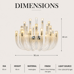 Lustre en verre tubulaire pour la décoration de la maison, lampe suspendue moderne pour salle à manger, chambre à coucher - Product Image 3
