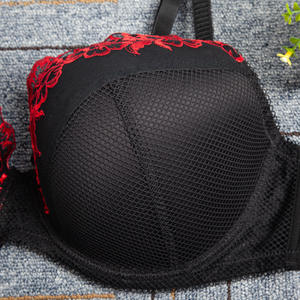 ชุดชั้นในสตรีขอบลูกไม้ลายดอกไม้ผ้าฟองน้ำบางทรง <span class=keywords><strong>ABCDEF</strong></span> ขนาดใหญ่พิเศษขายส่ง - Product Image 2