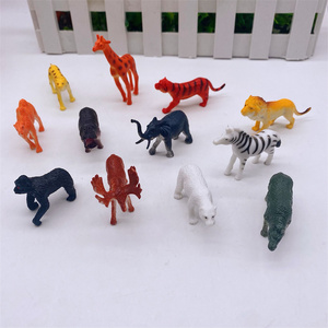 Wild Jungle Zoo Seri Hewan Ternak Model Koleksi Mainan Anak-anak Mainan Pembelajaran Awal Hadiah Natal - Product Image 4