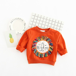 Sudadera Infantil de Felpa con Cuello Redondo y Diseño de León en Color Cómodo, de Alta Calidad - Product Image 5