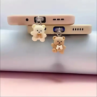 Anti-poussière mignon ours téléphone Protection anti-poussière universel téléphone prise anti-poussière pour iPhone Samsung Type C