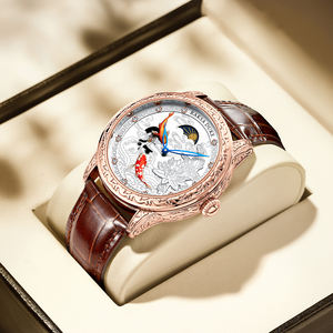 นาฬิกาข้อมือผู้ชาย Tevise Raksa Duke T890DF ลายปลา<span class=keywords><strong>คา</strong></span><span class=keywords><strong>ร์</strong></span><span class=keywords><strong>ฟ</strong></span> 3 มิติ แกะสลัก กลไกอัตโนมัติ สายหนังแท้ พร้อมเสริมโชคลาภ - Product Image 2