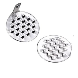 Grattoir à glace en acier inoxydable à grandes et petites perforations, outil manuel pour la préparation et le service de la crème glacée - Product Image 1