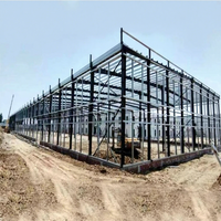 Kits d'atelier préfabriqués en acier pour entrepôt industriel, structure métallique en acier Q235/Q355, compatibles avec les grues portantes lourdes