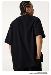 Camiseta Vintage Personalizada con Serigrafía, 330G, 100% Algodón, Estilo Streetwear, Hombros Caídos, Oversize, para Hombre - Product Image 5