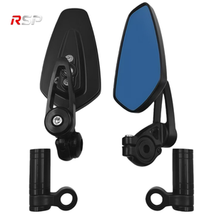 Nouveaux rétroviseurs <span class=keywords><strong>de</strong></span> moto pliables CNC, en alliage d'aluminium, verre bleu, grand angle, réglables, universels, <span class=keywords><strong>guidon</strong></span> <span class=keywords><strong>de</strong></span> 22 mm - Product Image 4
