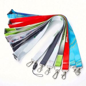 Customized Polyester Lanyard Silk Screen <b>Personalized</b> Dye Sublimation Heat Transfer <b>Keychain</b> Includes Neck ID Badge Card Holder - Product Image 5
