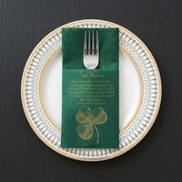 Großhandel Farbige Airlaid-Servietten Einweg-Bestecktaschen Kundenspezifische Farbige 8-fach Gefaltete Dinner-Servietten für Partys