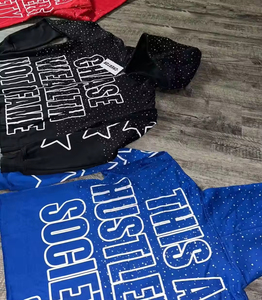 Sweat à capuche vintage de luxe à la française Streetwear surdimensionné avec motif imprimé numérique à capuche graphique - Product Image 3