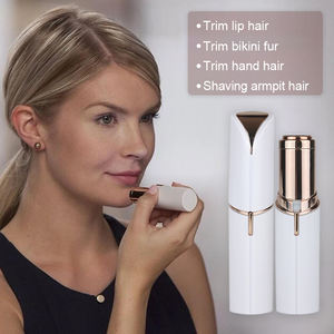 Strumento di rimozione elettrico portatile da donna Mini Trimmer Wireless sopracciglio <span class=keywords><strong>naso</strong></span> capelli 2-in-1 Mini rasoio per rossetto - Product Image 5