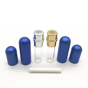 Imirootree 10 Kleuren Aluminium Neusinhaler Hervulbare Diy Inhalator Buizen Met Katoenen Wieken