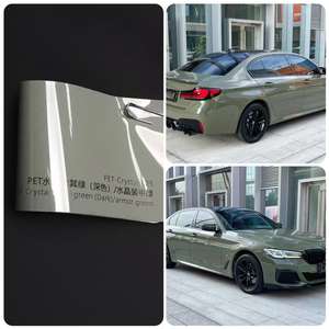 <span class=keywords><strong>Film</strong></span> d'emballage vert kaki satiné parfait pour les soins des voitures familiales Brillance longue durée et conception résistante aux intempéries - Product Image 2