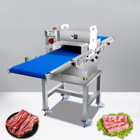 Trancheuse à viande fraîche commerciale multifonctionnelle, machine à couper le ventre de porc, équipement de découpe de viande haute efficacité