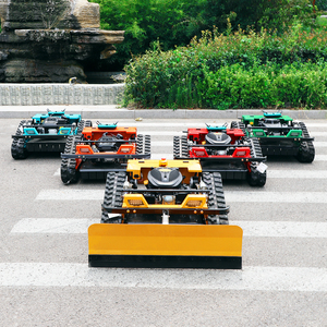 จัดส่งฟรีอินฟรอนต์500มม. ความกว้างรีโมทเครื่องตัดหญ้า RC หุ่นยนต์ตัดหญ้าภูมิประเทศทั้งหมดใช้ในบ้านชุดใบมีดรถปราบดิน - Product Image 2