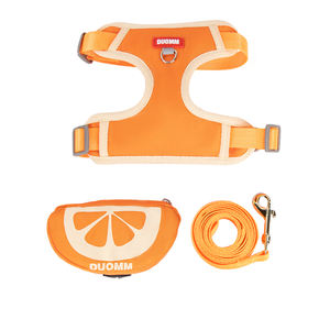 Factory-Spot Cute Small Puppy Dog Arnés Transpirable Fruit Pattern <span class=keywords><strong>Pet</strong></span> Chest <span class=keywords><strong>Strap</strong></span> Small Dog Leash Mochila - Product Image 1
