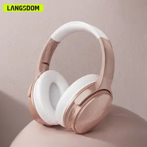 Foldable design comfortable earmuffs wireless wired available bluetooth v5.0 headsets headphones with ANC