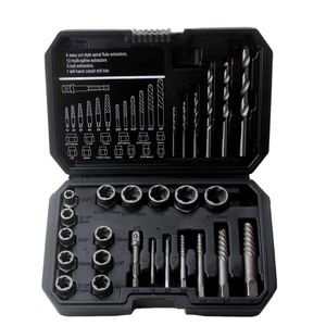 Broken Nut Extractor Set 26 Pc Carbon Steel Hex <b>Screw</b> Remover <b>Drill</b> <b>Bit</b> For Home Auto Repair Tool - Product Image 3