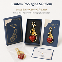 Porte-clés Cœur Amour Tendance, Breloque de Sac Scintillante, Pendentif Mignon pour Femme, Accessoires Plaqué Or, Porte-clés de Voiture, Vente en Gros, OEM Personnalisé