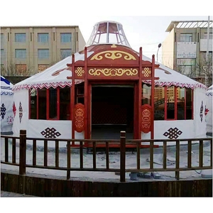 Yurt Mongolia Berkualitas Tinggi untuk Hunian dan Rumah Kubah Igloo untuk Keluarga, Tenda Yurt Tahan Air untuk Berkemah di Luar Ruangan - Product Image 6