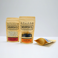 Sachet de pêche personnalisé en LDPE, imprimé en héliogravure, étanche, avec fermeture éclair et pochette autoportante