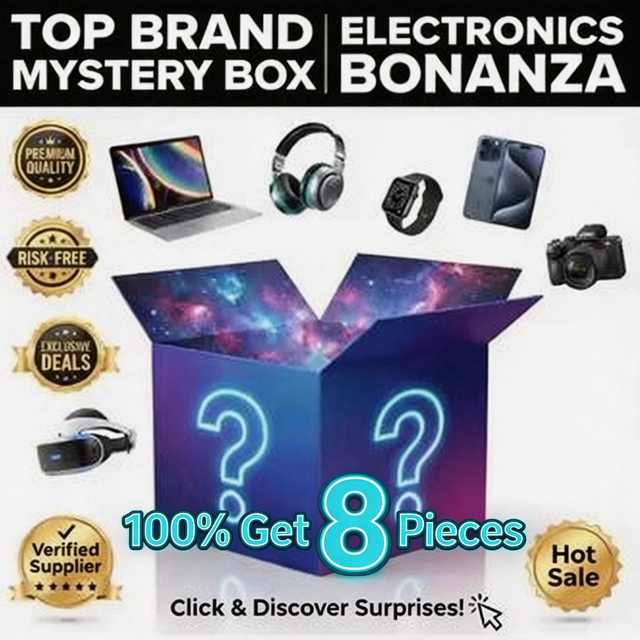 8-piece Digital High Quality Mystery Box 2026 SLB-4 Lucky Mystery Box Hot Selling Smart Watches Earphone Exciting Electronics