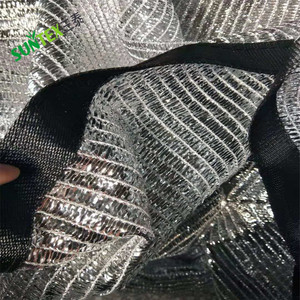 <span class=keywords><strong>Rete</strong></span> parasole in lamina di alluminio 80% con occhielli di occhielli, copri <span class=keywords><strong>rete</strong></span> protettiva per giardino esterno riflettente argento - Product Image 5