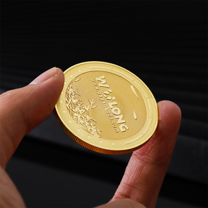 Moneda de <span class=keywords><strong>panda</strong></span> de oro conmemorativo, moneda redonda de metal promocional chino, desafío personalizado - Product Image 4