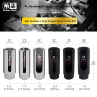 Alat Pelepas Sensor Oksigen Xi Meng Oxygen Sleeve, Baja Krom-Vanadium 22mm 24mm, Perawatan & Perbaikan Mobil