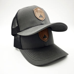 Premium Quality Custom Sewn on Leather Patch Embroidery Trucker Hat 6 Panel Richardson 112 Mesh Back Trucker Hat Caps - Product Image 2