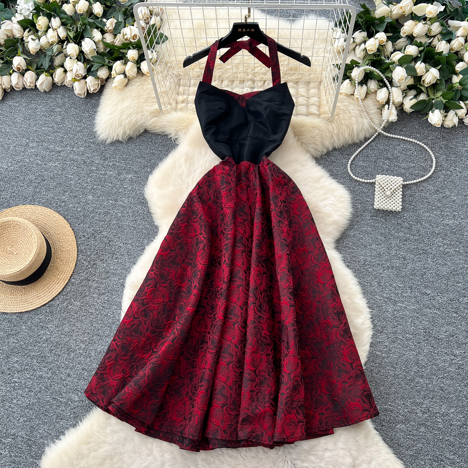 open lace back dress Adora Design 3199 Off Shoulder 3D Floral Satin Slit Prom Gown main image 0