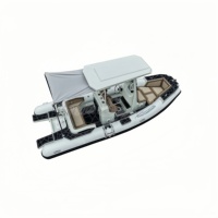 <strong>Best</strong> <strong>Selling</strong> 580cm Heavy Duty Aluminum <strong>Boat</strong> in Striking Black White Style Perfect for Water Recreation