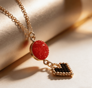 Collana con Ciondolo a Stella Esagonale e Diamante a Quattro Punte, Stile Classico alla Moda, Tessuta a Mano con Miyuki, Personalizzabile, Vendita all'Ingrosso - Product Image 5