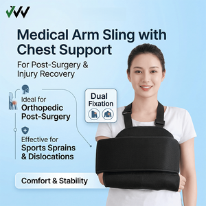 Attelle d'épaule médicale en mousse et spandex sur mesure pour immobilisation, réglable, pour blessure de la coiffe des rotateurs, bras <span class=keywords><strong>cassé</strong></span>, soulagement de la douleur - Product Image 4