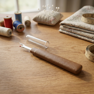 DK-715, Grand découseur avec boule rouge et manche marron - Product Image 3