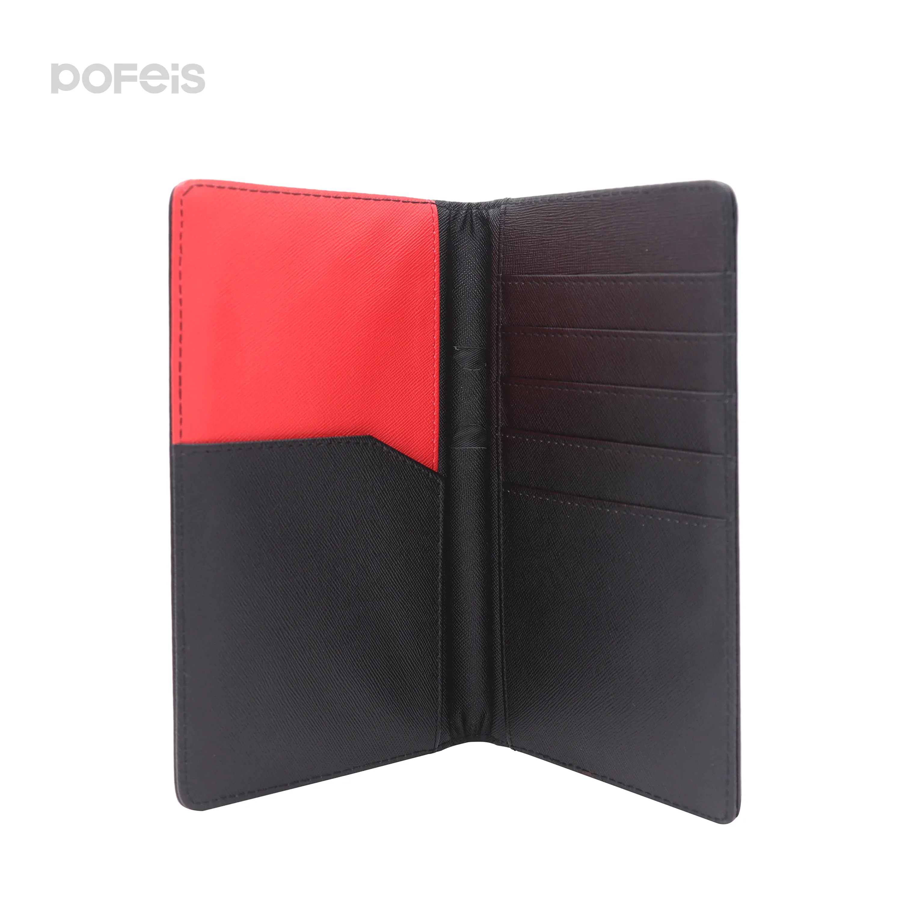 Custom Printed Us Luxury Photo Wholesale Brand Usa Leather Passport Cover And Vaccination Card Holder Plain Wallet