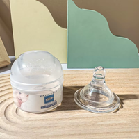 Tétine en silicone pour bébé en gros, sans BPA, de qualité sûre, tétine en silicone souple pour biberon, col large/col standard