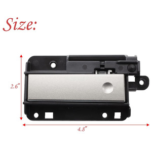 <b>Glove</b> Box Latch Handle 2.6x4.8 In Black And <b>Silver</b> For Chevrolet Silverado GMC Models 2007-2014 - Product Image 1