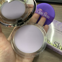 Poudre Compacte Pressée Marque Blanche Maîtrise du Sébum Waterproof Longue Tenue Baume Visage Poudre Fixatrice Matifiante