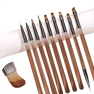 Japanese Acrylic Nail <b>Brush</b> Set Fine Liner Color Painting Phototherapy Pen for Professional Nail Salon - Product Image 1